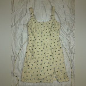 Abercrombie & Fitch Yellow Floral Minidress